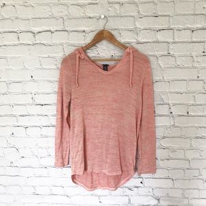 Rue21 hoodie sweatshirt pink long sleeve top